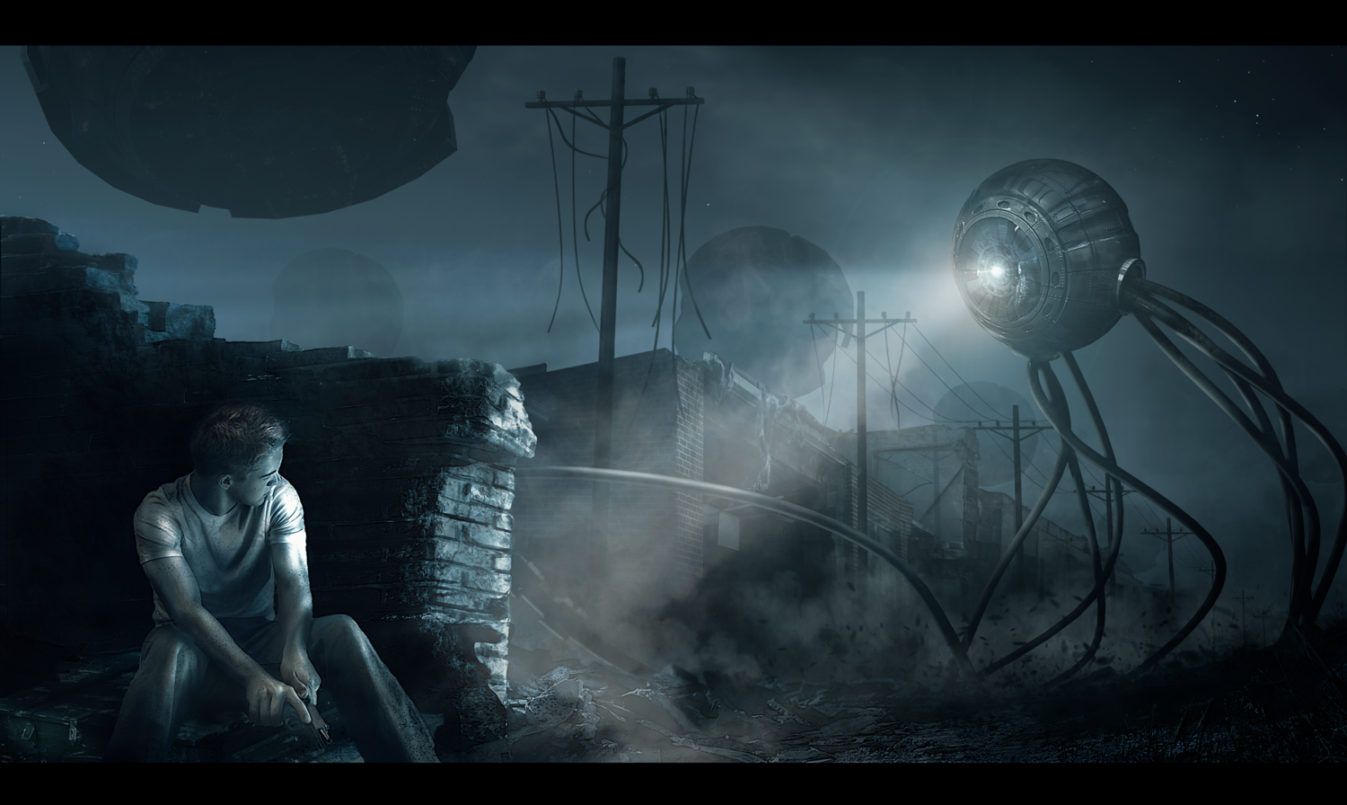 Drone Hunt — 3D and photo compositing