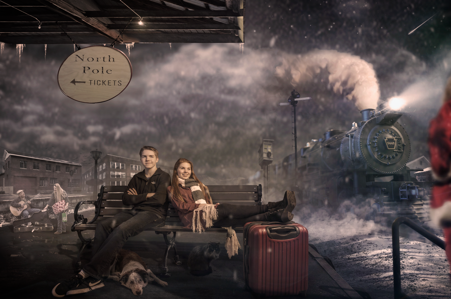 To the North Pole — photography compositing