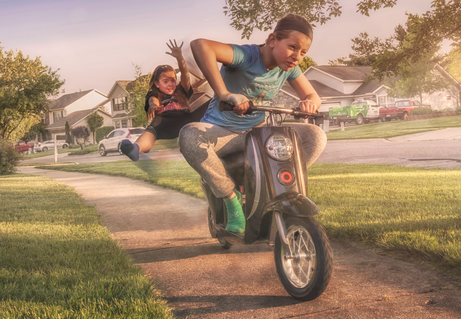 Hold On! — photography compositing artwork